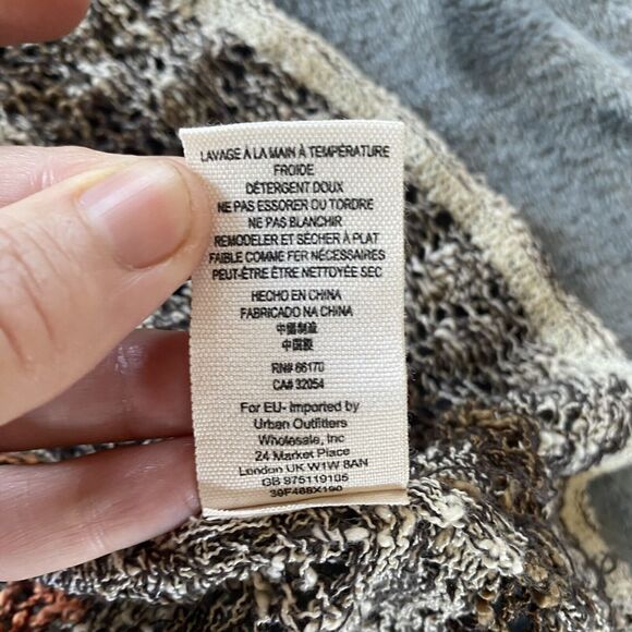 Free People Tunic Womens Small Life's a Beach Stripe Open Back Sweater Dress - Picture 10 of 13